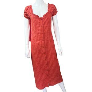 Rachel Pally Womens Crinkle Gauze Martina Dress Button Down Size 4/M